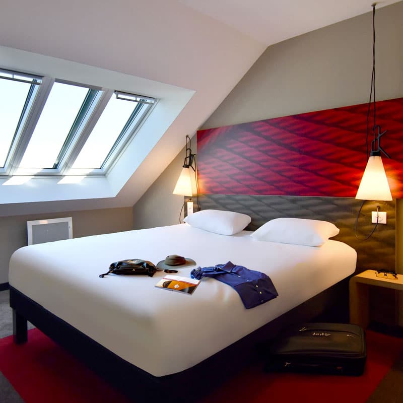 Chambre de l'hotel Ibis Brest Kergaradec